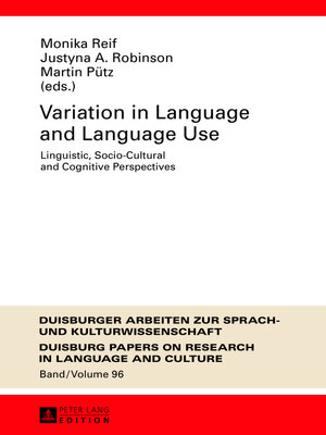 cover image of Variation in Language and Language Use